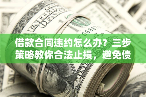 北京借款合同违约怎么办？三步策略教你合法止损，避免债务危机升级