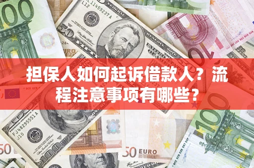 北京担保人如何起诉借款人？流程注意事项有哪些？